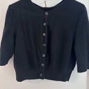 Anthropologie Cashmere Cropped Cardigan